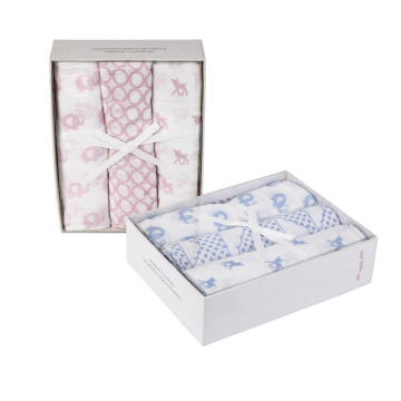 Hot sales cotton baby muslin swaddle gift sets